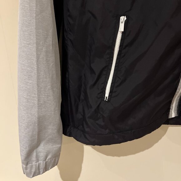 Garage Colour Block Windbreaker / Light Rain Jacket - Medium in Grey / Black - Picture 3 of 6